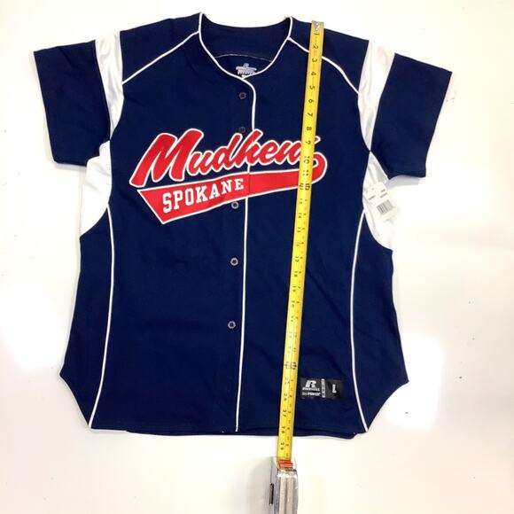NWT Womens Spokane Mudhens Embroidered Softball Jersey #10 Sz Large - Picture 6 of 7